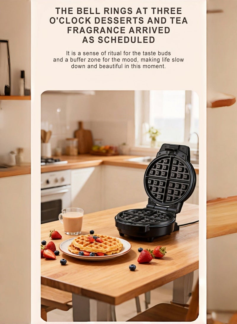 سوكاني جهاز تحضير الوجبات الخفيفة غير اللاصق 5 في 1 مع لوح الوافل ولوح كعك كرتوني ولوح الدونات، قدرة 600 واط، موديل SK-08105، باللون الأسود - Image 4